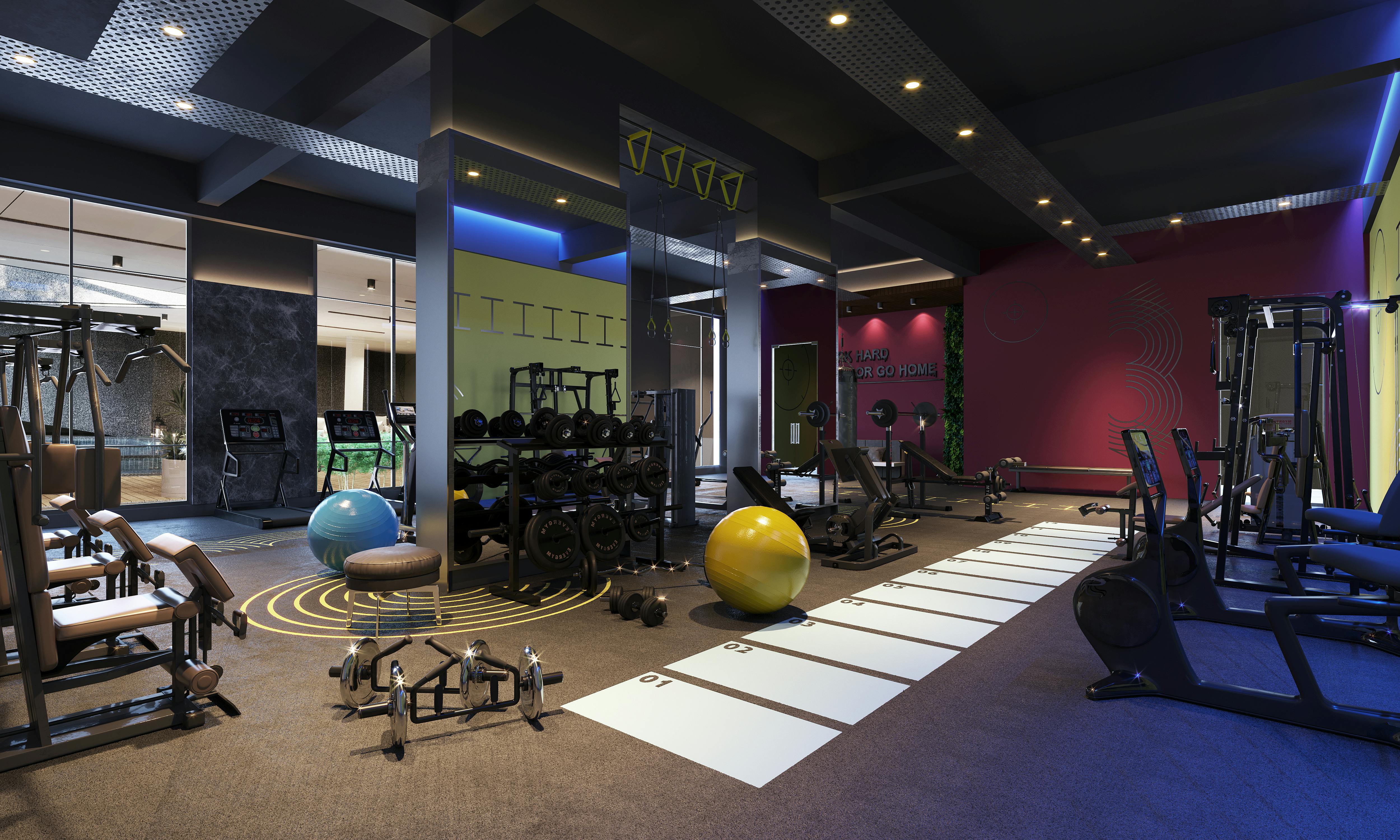 Gym interior